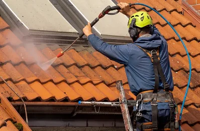 Démoussage et hydrofuge de toiture à Planche